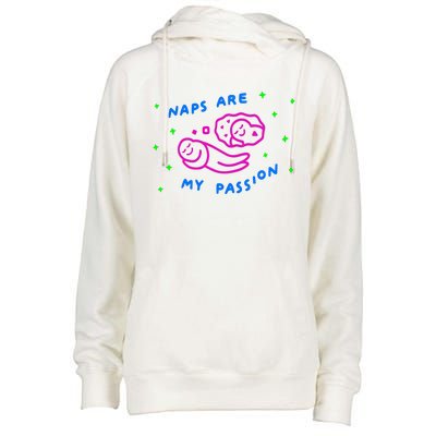 I Love Naps Naps Are My Passion Womens Funnel Neck Pullover Hood