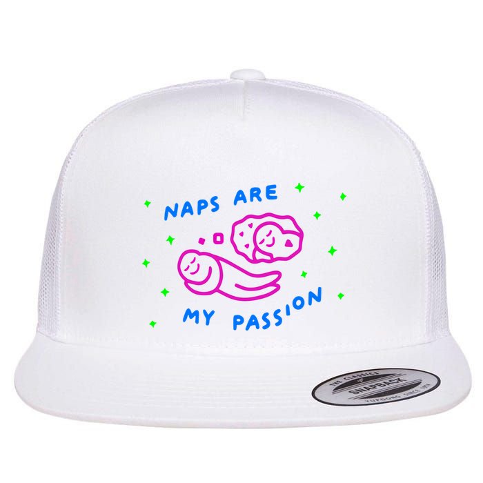I Love Naps Naps Are My Passion Flat Bill Trucker Hat