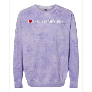 I Love New Hampshire Colorblast Crewneck Sweatshirt