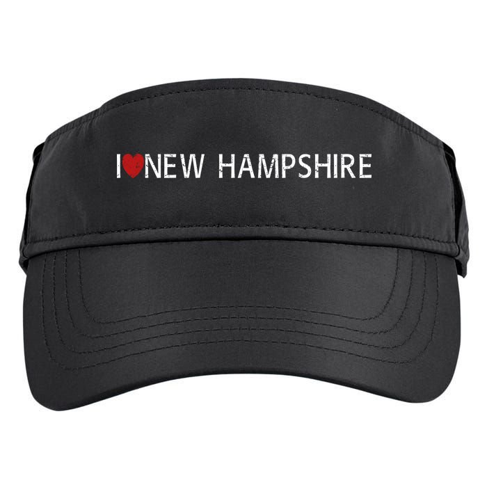 I Love New Hampshire Adult Drive Performance Visor