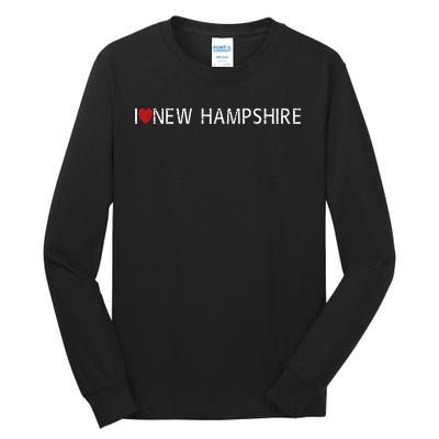 I Love New Hampshire Tall Long Sleeve T-Shirt