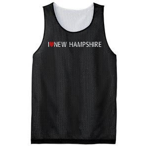 I Love New Hampshire Mesh Reversible Basketball Jersey Tank