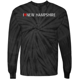 I Love New Hampshire Tie-Dye Long Sleeve Shirt