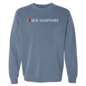 I Love New Hampshire Garment-Dyed Sweatshirt