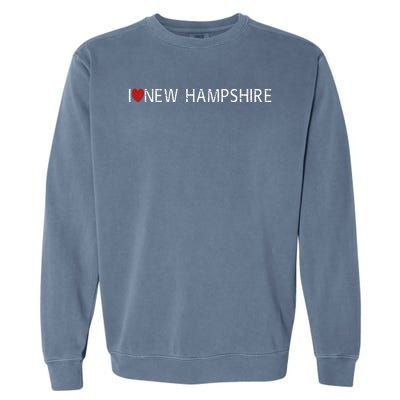 I Love New Hampshire Garment-Dyed Sweatshirt