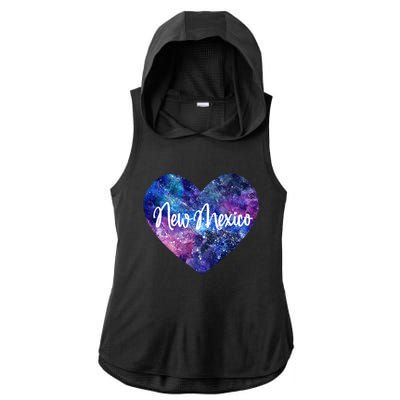 I Love New Mexico Usa Gift Ladies PosiCharge Tri-Blend Wicking Draft Hoodie Tank