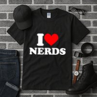 I Love Nerds I Heart Nerds Tall T-Shirt