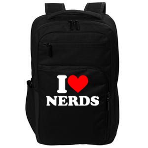 I Love Nerds I Heart Nerds Impact Tech Backpack