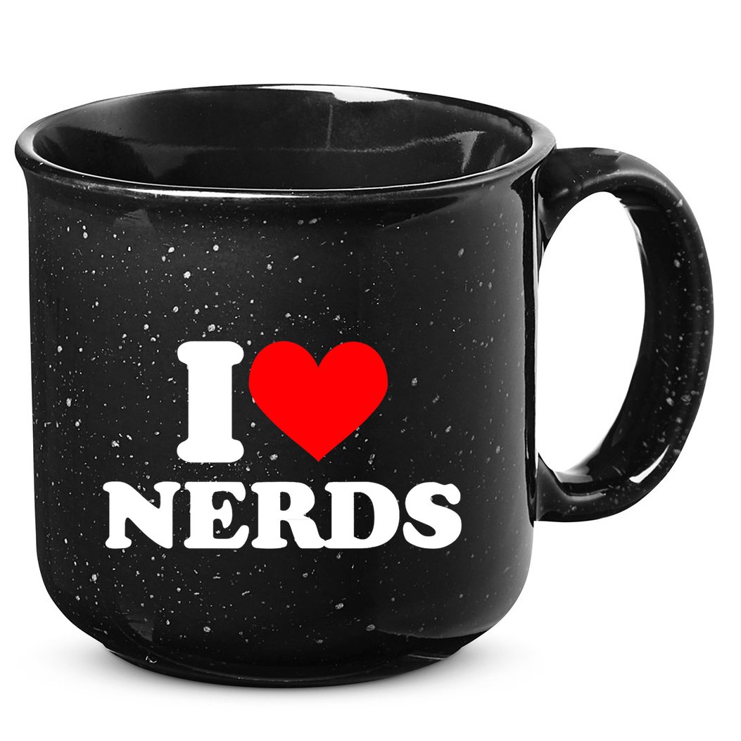 I Love Nerds I Heart Nerds 15oz Campfire Ceramic Mug