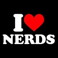 I Love Nerds I Heart Nerds Drawstring Bag