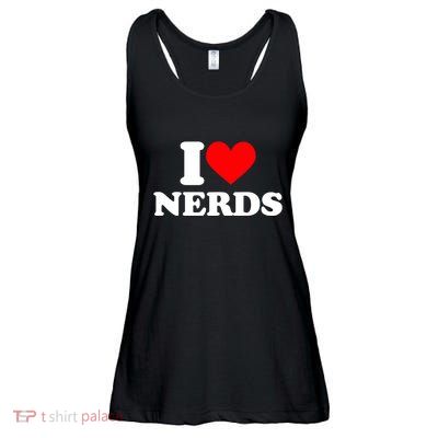 I Love Nerds I Heart Nerds Ladies Essential Flowy Tank