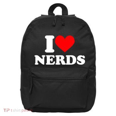 I Love Nerds I Heart Nerds 16 in Basic Backpack