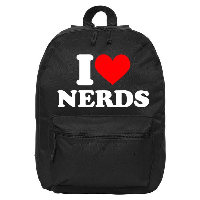 I Love Nerds I Heart Nerds 16 in Basic Backpack