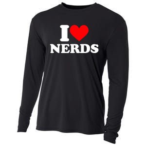 I Love Nerds I Heart Nerds Cooling Performance Long Sleeve Crew