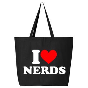 I Love Nerds I Heart Nerds 25L Jumbo Tote