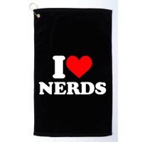 I Love Nerds I Heart Nerds Golf Towel
