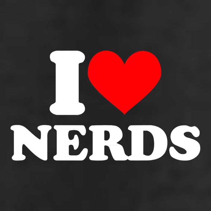 I Love Nerds I Heart Nerds Golf Towel