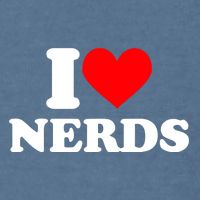 I Love Nerds I Heart Nerds Garment-Dyed Sweatshirt