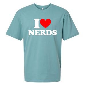 I Love Nerds I Heart Nerds Sueded Cloud Jersey T-Shirt