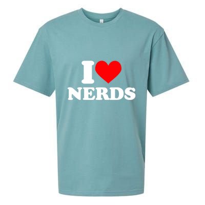 I Love Nerds I Heart Nerds Sueded Cloud Jersey T-Shirt