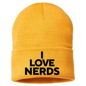 I Love Nerds Sustainable Knit Beanie