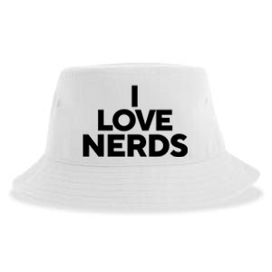 I Love Nerds Sustainable Bucket Hat