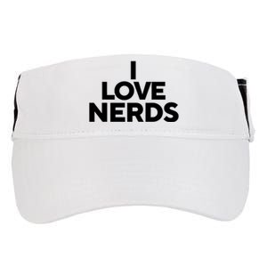 I Love Nerds Adult Drive Performance Visor