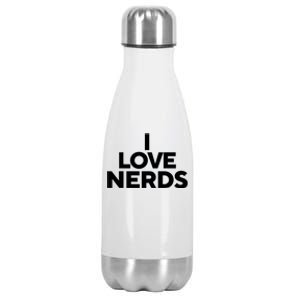 I Love Nerds Stainless Steel Insulated Water Bottle