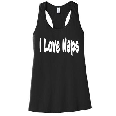 I Love Naps Women's Racerback Tank