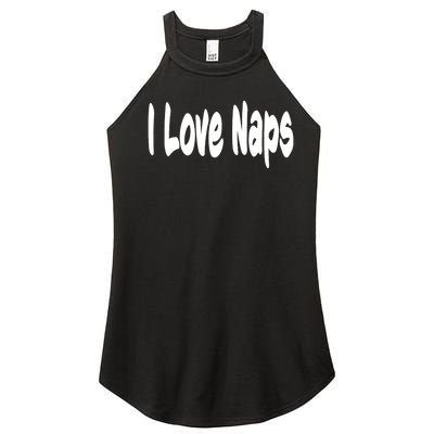 I Love Naps Women’s Perfect Tri Rocker Tank