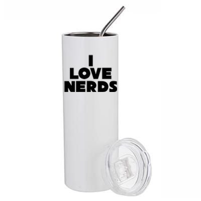 I Love Nerds Stainless Steel Tumbler