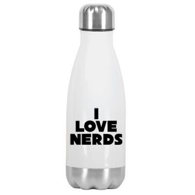 I Love Nerds Stainless Steel Insulated Water Bottle