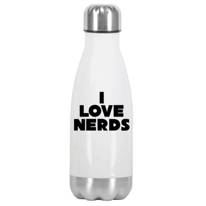 I Love Nerds Stainless Steel Insulated Water Bottle