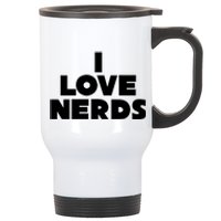 I Love Nerds Stainless Steel Travel Mug