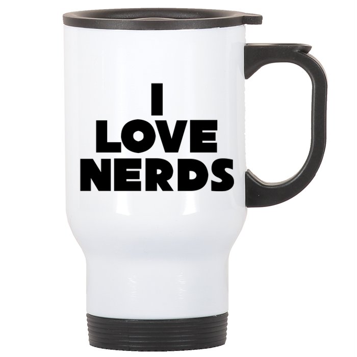 I Love Nerds Stainless Steel Travel Mug