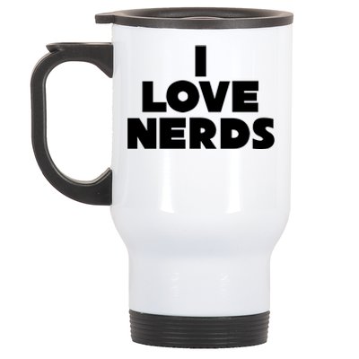 I Love Nerds Stainless Steel Travel Mug