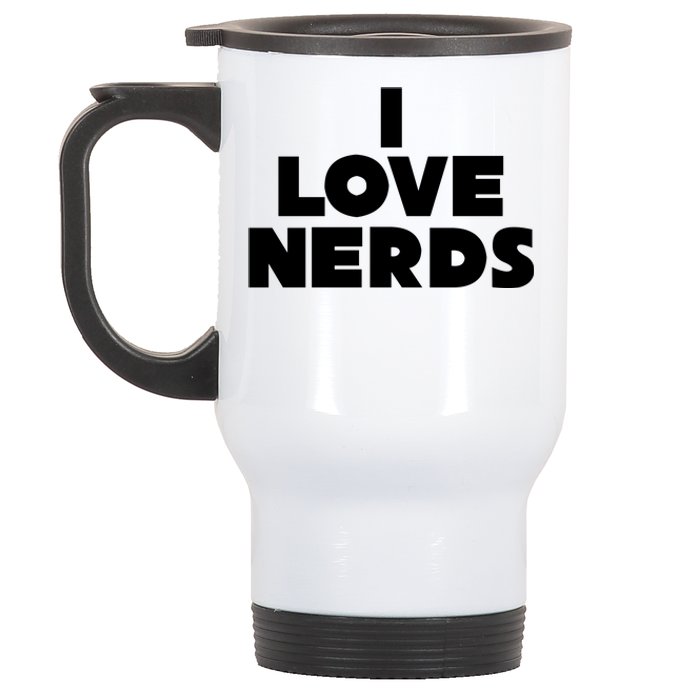 I Love Nerds Stainless Steel Travel Mug