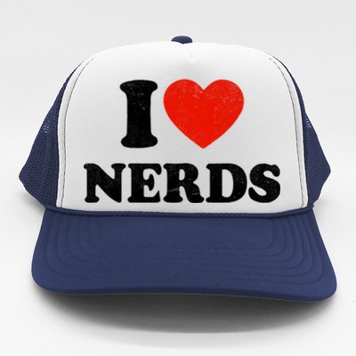 I Love Nerds Outfit Girl I Heart Nerds Trucker Hat