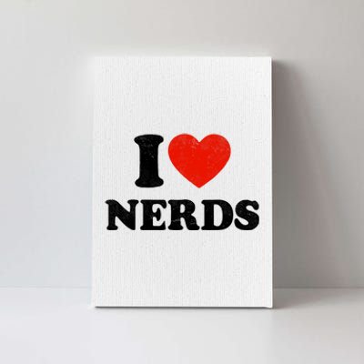 I Love Nerds Outfit Girl I Heart Nerds Canvas