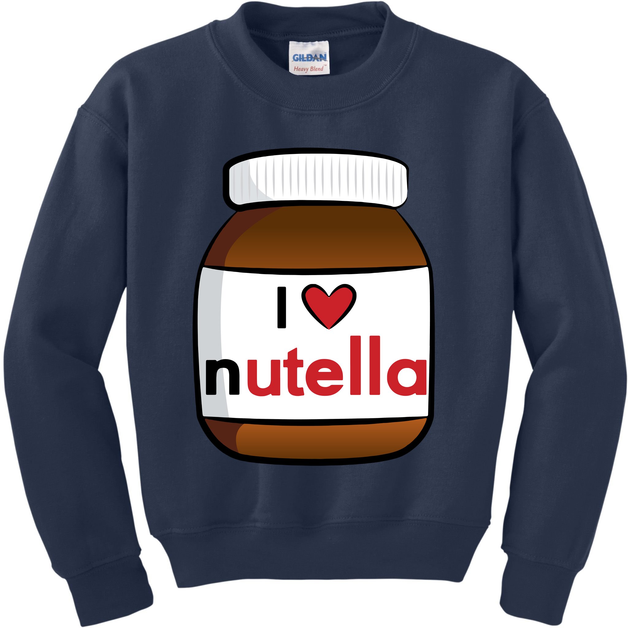 I Love Nutella Kids Sweatshirt TeeShirtPalace