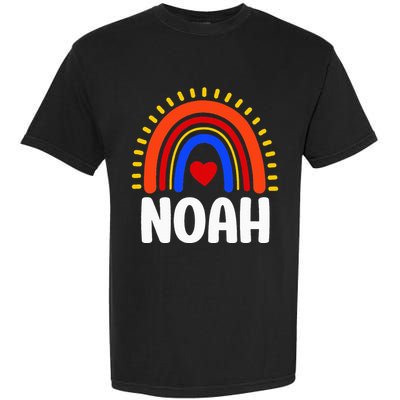 I Love Noah Cute Noah Rainbow Garment-Dyed Heavyweight T-Shirt