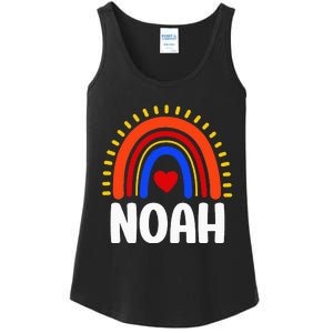 I Love Noah Cute Noah Rainbow Ladies Essential Tank