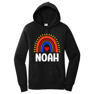 I Love Noah Cute Noah Rainbow Women's Pullover Hoodie