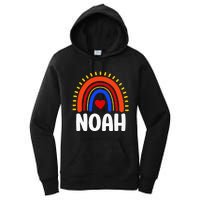 I Love Noah Cute Noah Rainbow Women's Pullover Hoodie