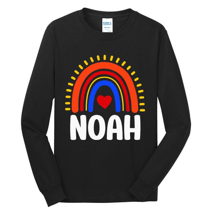 I Love Noah Cute Noah Rainbow Tall Long Sleeve T-Shirt