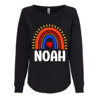 I Love Noah Cute Noah Rainbow Womens California Wash Sweatshirt