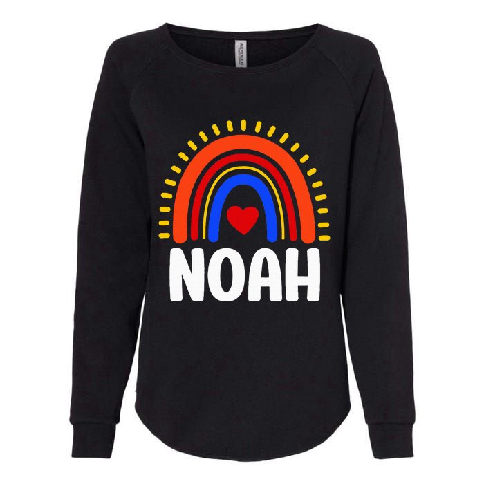 I Love Noah Cute Noah Rainbow Womens California Wash Sweatshirt