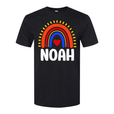 I Love Noah Cute Noah Rainbow Softstyle CVC T-Shirt