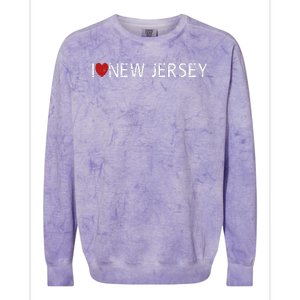 I Love New Jersey Colorblast Crewneck Sweatshirt