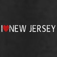 I Love New Jersey 7 Panel Mesh Trucker Snapback Hat